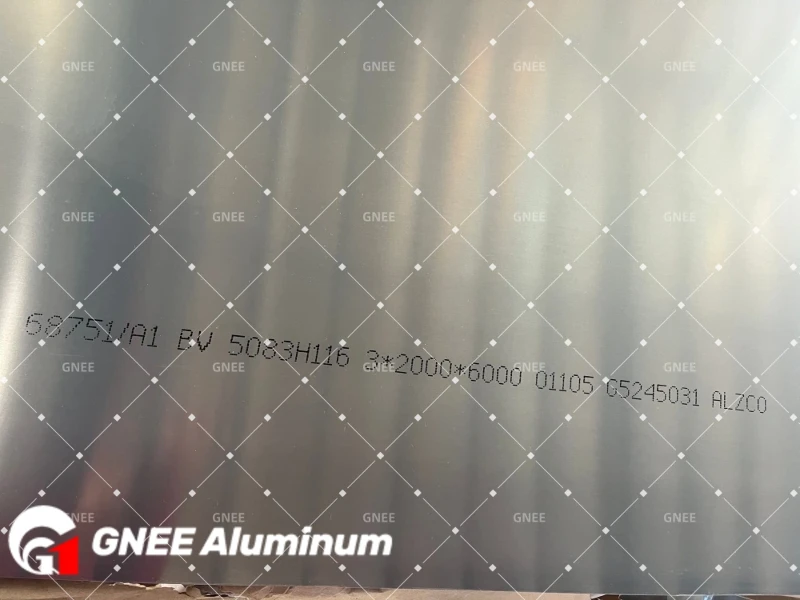 BV 3mm 5083-H116 Aluminum Plate BV 3mm 5083-H116 Aluminum Plate